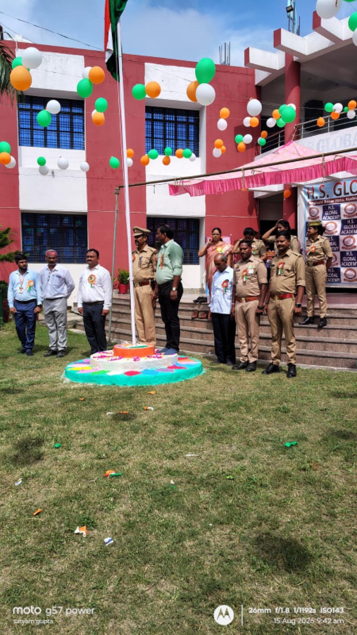 15 AUGUEST FLAGE CEREMONY
